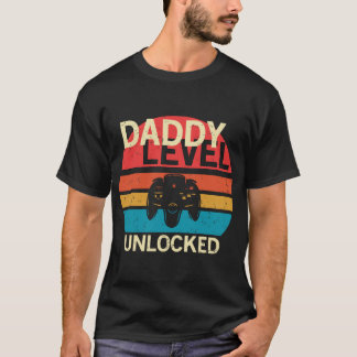 Camiseta Papi Level Desbloqueó a un nuevo papá divertido, d