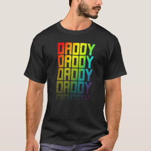 Camiseta Papi Lgbtq+ Gráfico de texto del orgullo gay arcoi