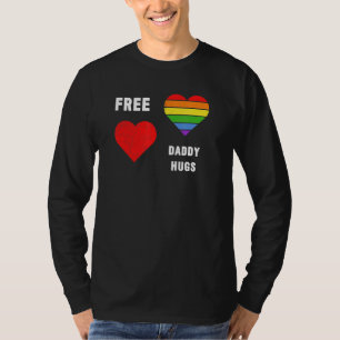 Camiseta Papi libre abraza Lgbt Orgullo Mes Lesbiana Gay