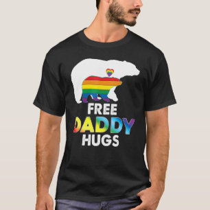 Camiseta Papi Libre abraza oso arco iris Lgbt Orgullo Gay L
