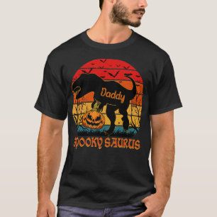 Camiseta Papi mamá Rex Dinosaurio hallow