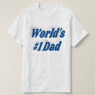 Camiseta Papi mar blue text T-Shirt