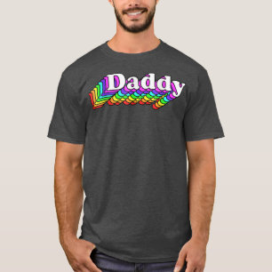 Camiseta Papi masculino, oso de papi gay, arcoiris LGBT ret