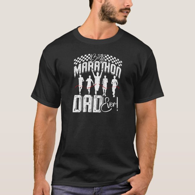 Camiseta Papi MEJOR MARATHON PADRE QUE NUNCA DIRIGE Funny R (Anverso)