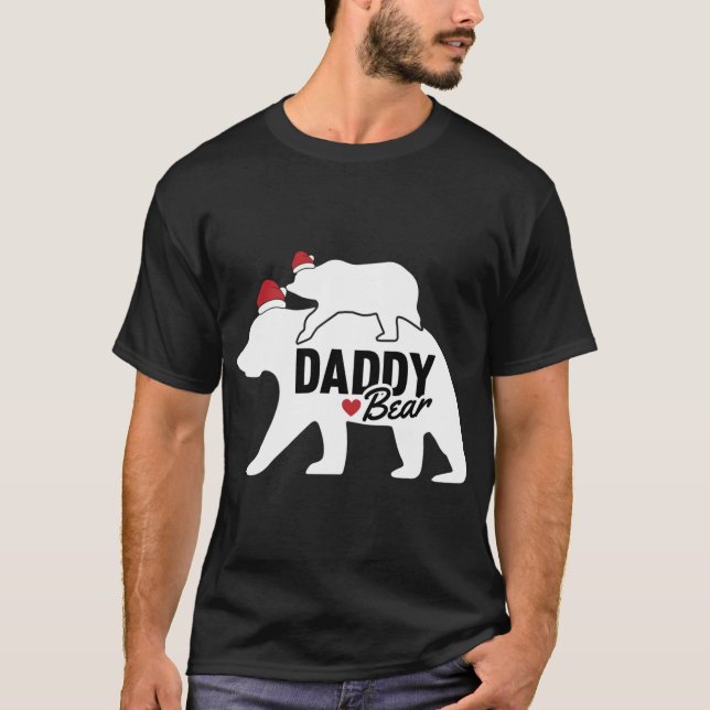 Camiseta Papi Navidades De Oso Cutan X-Mas Dad Son Hija M (Anverso)