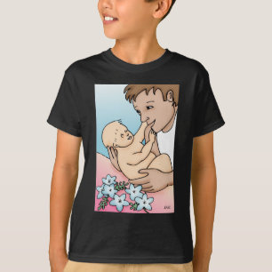 Camiseta Papi nuevo y bebé