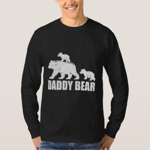 Camiseta Papi oso 2 Cubs Papi oso gemelo papá 2 niños