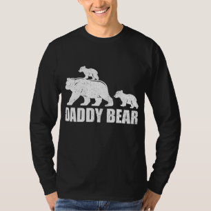 Camiseta Papi oso 2 Cubs Papi oso gemelo papá 2 niños