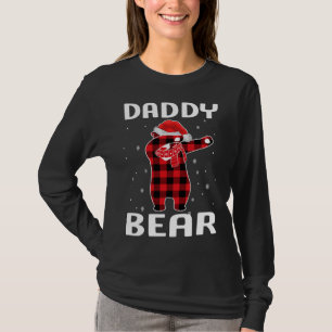Camiseta Papi Oso Dabbing Navidades Pajama con Santa Hat