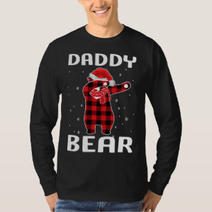 Camiseta Papi Oso Dabbing Navidades Pajama con Santa Hat