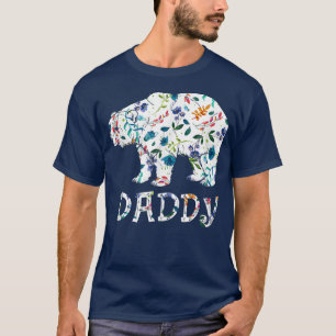 Camiseta Papi Oso Regalos Florales Que Coinciden Con Flores