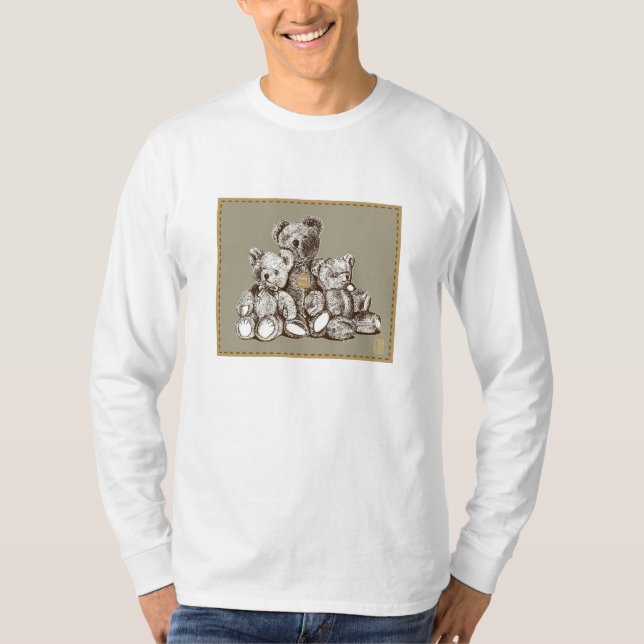 Camiseta Papi Oso Teddy Oso Sudadera masculina (Anverso)