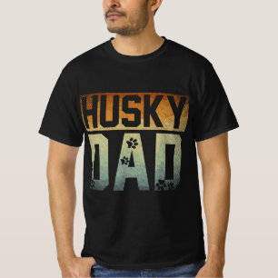 Camiseta Papi Padres Mascota Husky Dad Perro Lover Siberian