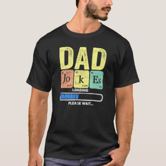 Camiseta Papi papá Chistes cargando periódicamente 2