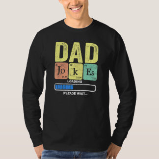 Camiseta Papi papá Chistes cargando periódicamente 2