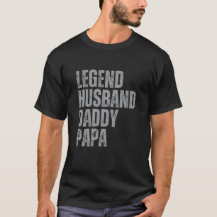 Camiseta Papi papá, marido de la leyenda con problemas
