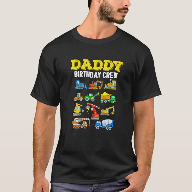 Camiseta Papi Papi Excavador de la Construcción de la Tripu (Anverso)