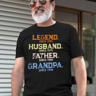 Camiseta Papi Papi Papi de la leyenda GRANDPA personalizado