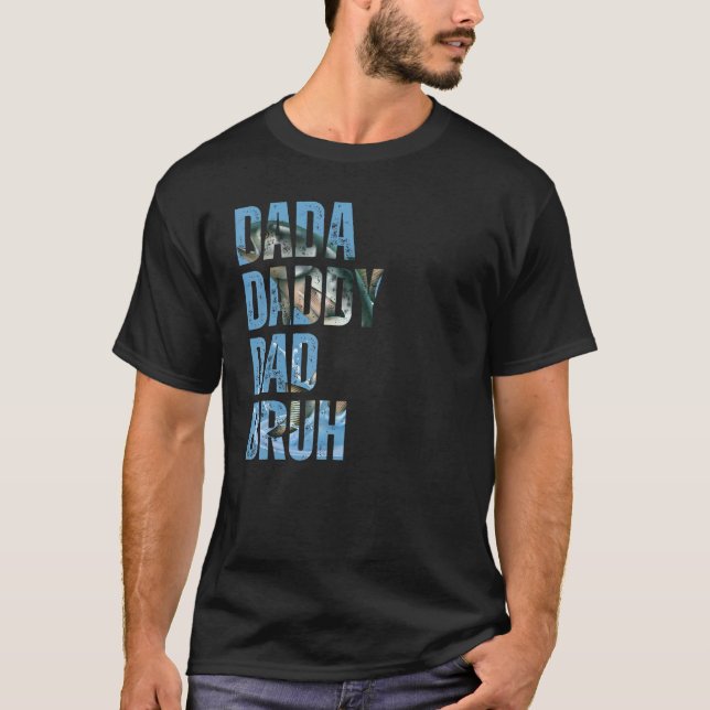 Camiseta Papi Pappa Papá Hermano Y Pesca (Anverso)