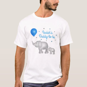 Camiseta Papi para ser elefante Tema bebé niño Baby Shower