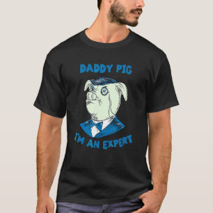 Camiseta Papi Pig, soy una ropa experta