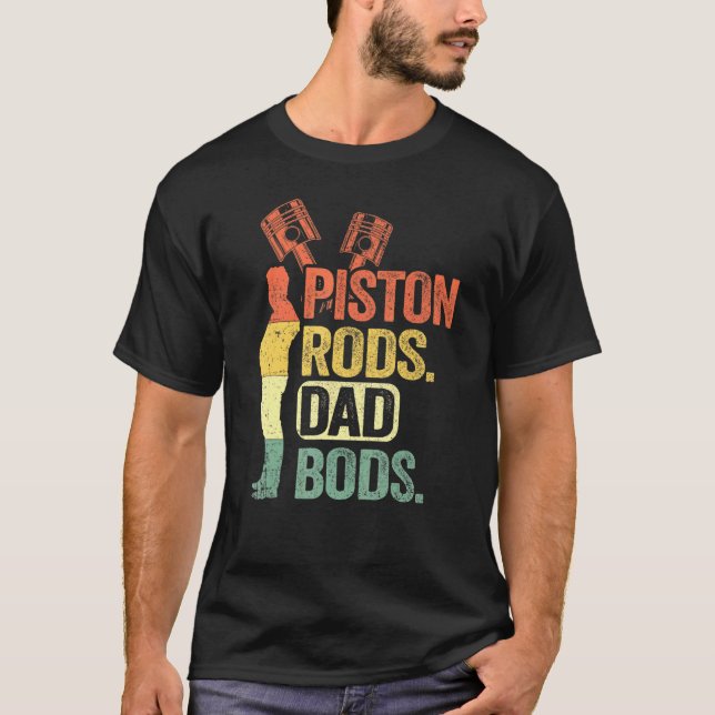 Camiseta Papi Piston Rods Y Dad (Anverso)