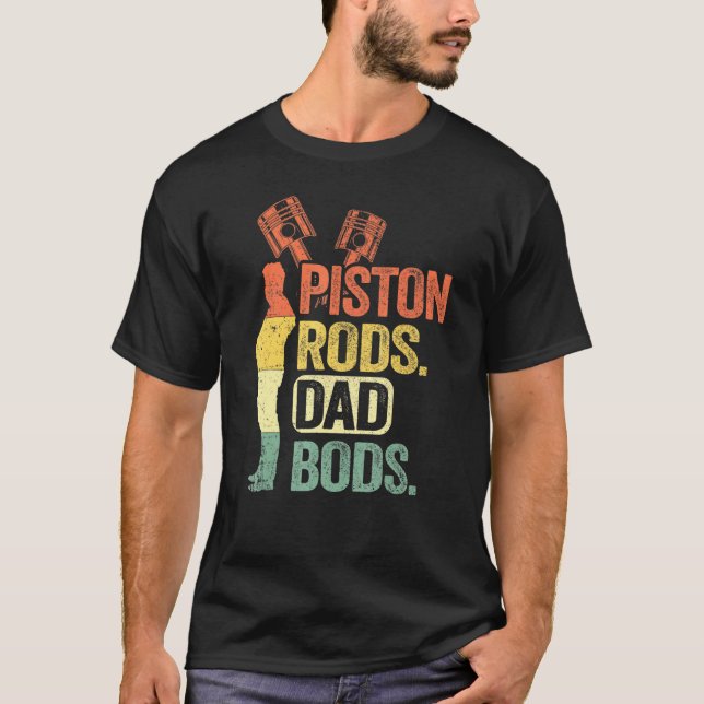Camiseta Papi Piston Rods Y Dad (Anverso)