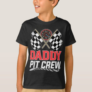 Camiseta Papi Pit Crew Race Car Birday Party Carreras Fami