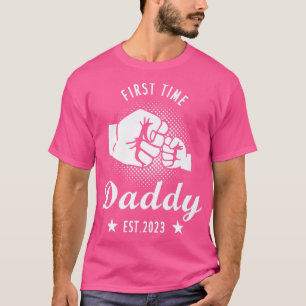 Camiseta Papi por primera vez, papá, este 2023, papá embara
