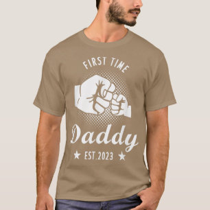 Camiseta Papi por primera vez, papá, este 2023, papá embara