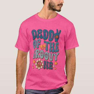 Camiseta Papi retro de Groovy El primer cumpleaños del padr