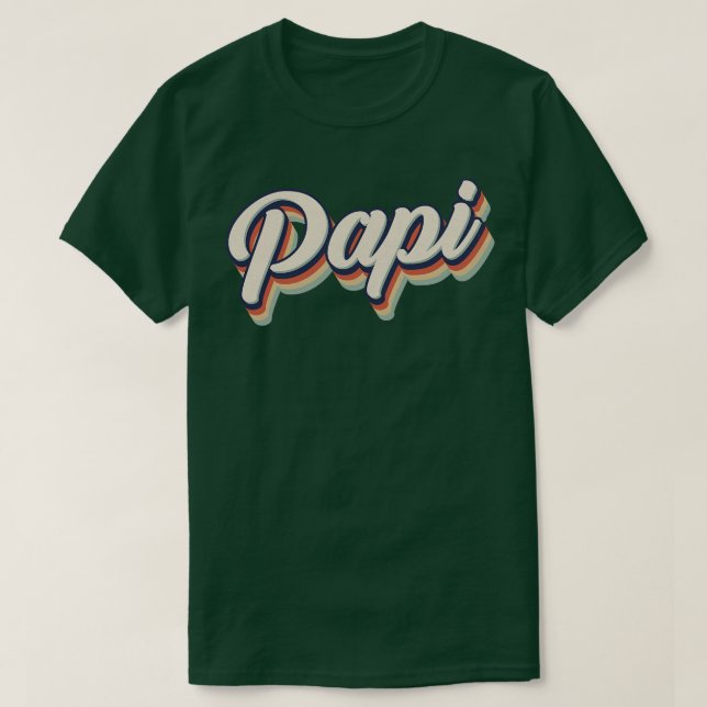 Camiseta Papi retro vintage (Diseño del anverso)