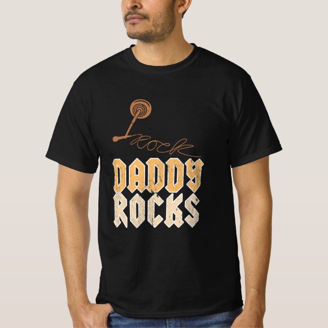 Camiseta Papi Rocks - Regalo para papá (Anverso)