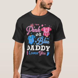 Camiseta Papi Rosa O Azul Ama A Su Bebé Camisas Género Rev