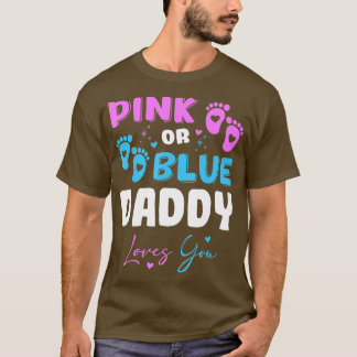Camiseta Papi rosa o azul ama a tu bebé Género Revelación d