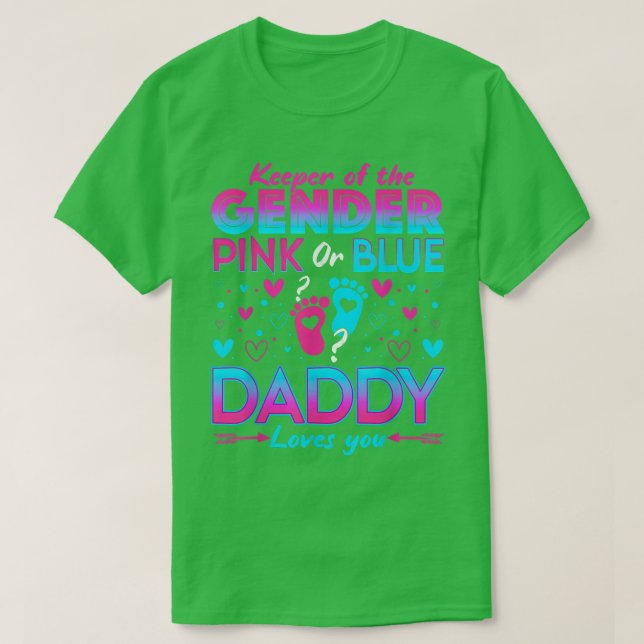 Camiseta Papi Rosa O Azul Fundido Te Ama La Revelación De G (Diseño del anverso)