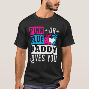 Camiseta Papi Rosa O Azul Te Ama Anuncio De Embarazo