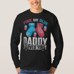 Camiseta Papi Rosa O Azul Te Ama El Futuro Papel Género Rev