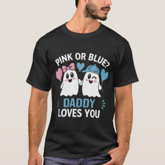 Camiseta Papi Rosa O Azul Te Ama Género Revela Halloween