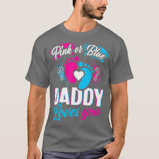 Camiseta Papi Rosa O Azul Te Ama Género Revelar Bebé G
