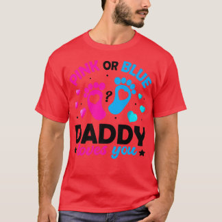 Camiseta Papi Rosa O Azul Te Ama La Revela De Género Del Be