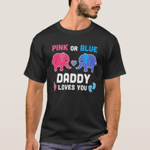 Camiseta Papi Rosa O Azul Te Ama La Revela De Género Elefan