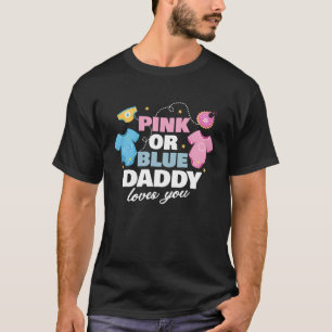 Camiseta Papi Rosa O Azul Te Ama Padre Hijo