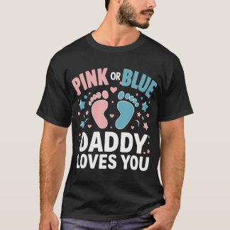 Camiseta Papi Rosa O Azul Te Ama Revelación De Género