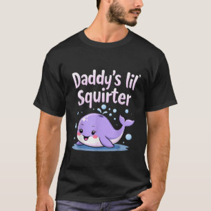 Camiseta Papi s Lil Squirter Unisex Adultos Negro Pequeño S
