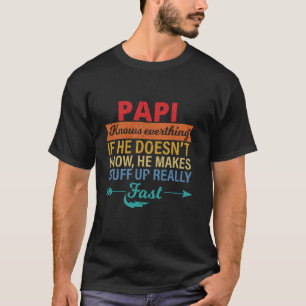 Camiseta Papi sabe todo el día del abuelo