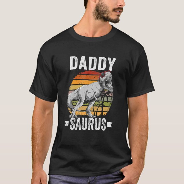 Camiseta Papi Saurus Dinosaur Daddysaurus Trex Gift Padre (Anverso)