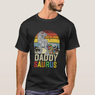Camiseta Papi Saurus T Rex Dinosautismo Autism Awareness Pu