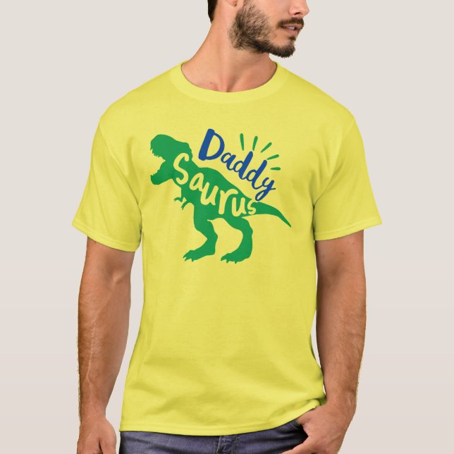 Camiseta Papi Saurus T-Rex Silhouette (Anverso)