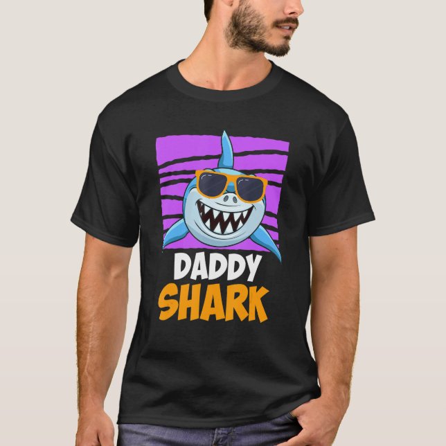 Camiseta Papi Shark Papa Shark padre (Anverso)